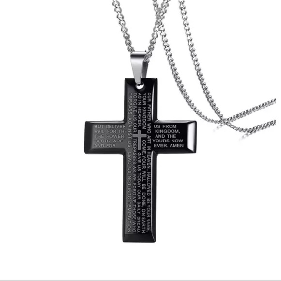 🐘 Men’s Stainless Steel Christianity Faith Necklace - Picture 2 of 4